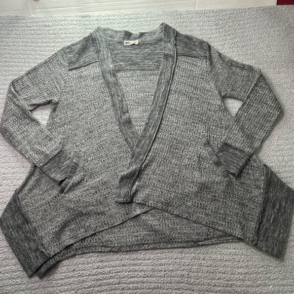Inspired Hearts Sweaters - Inspired Hearts Cardigan‎ Waffle Knit Grey Large L Gorpcore Cabincore Minimalist
